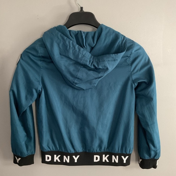 DKNY Teal Zip-Up Jacket - Picture 2 of 3